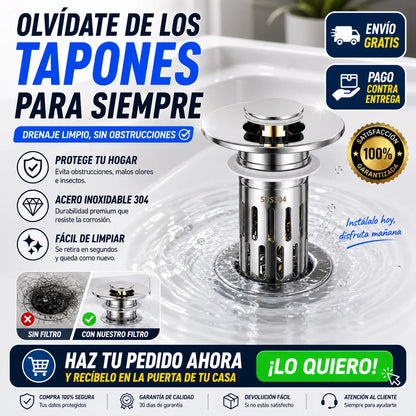 Kit x2 Tapon De Drenaje DrenaFlow | Cero Obstrucciones
