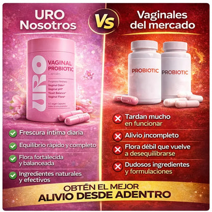 Uro Probiótico Vaginal | Equilibrio íntimo en 7 días