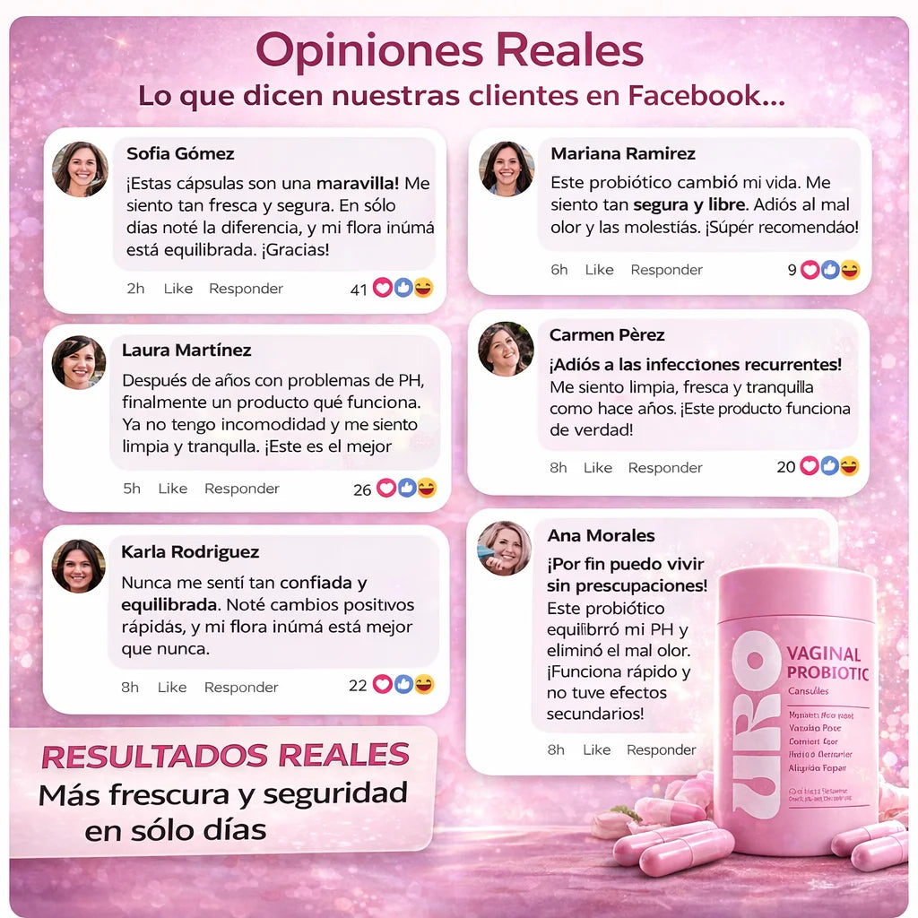 Uro Probiótico Vaginal | Equilibrio íntimo en 7 días