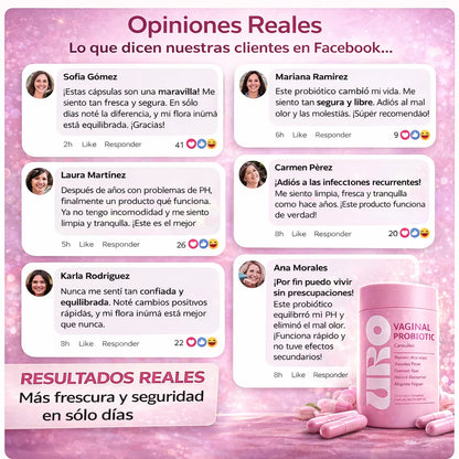 Uro Probiótico Vaginal | Equilibrio íntimo en 7 días