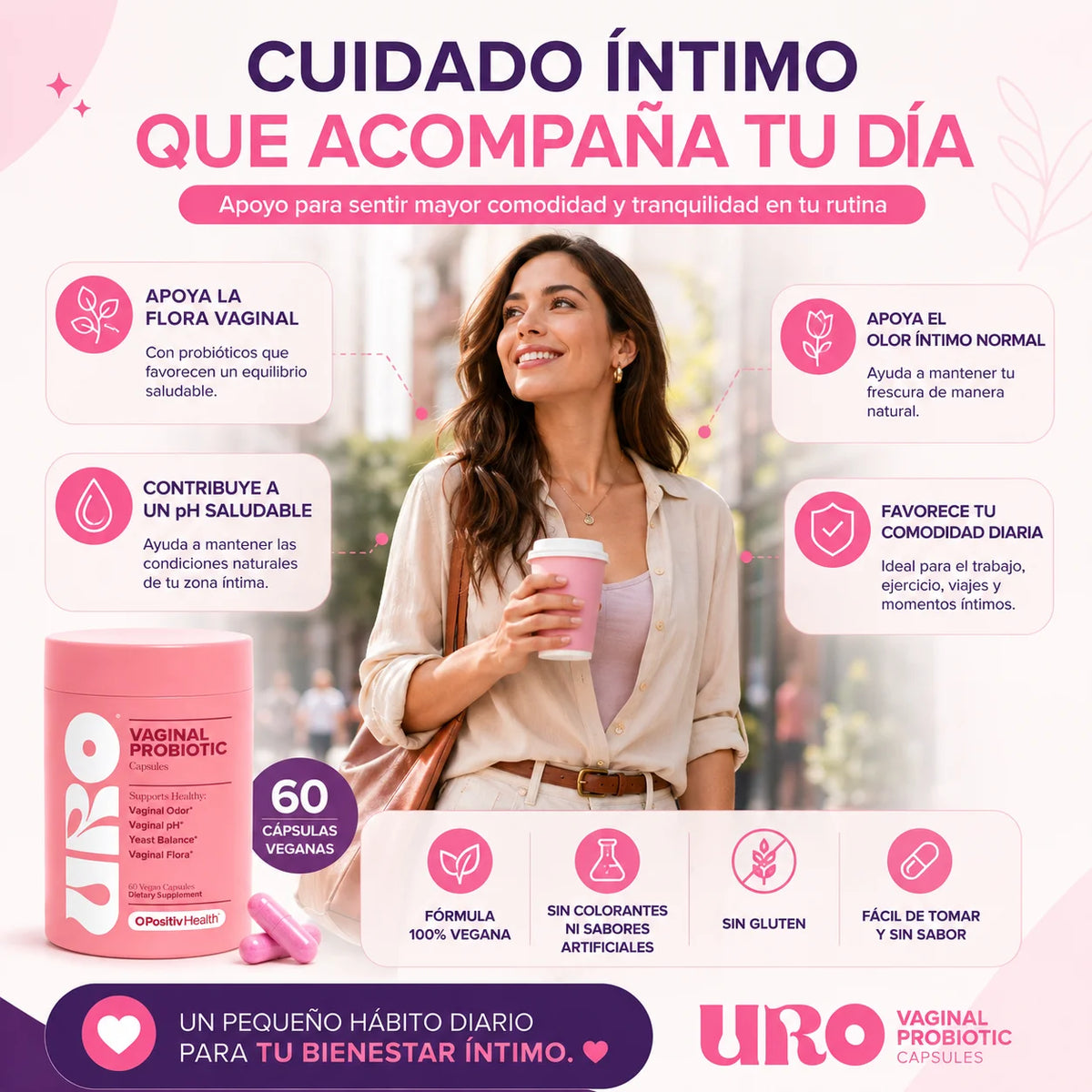 Uro Probiótico Vaginal | Equilibrio íntimo en 7 días