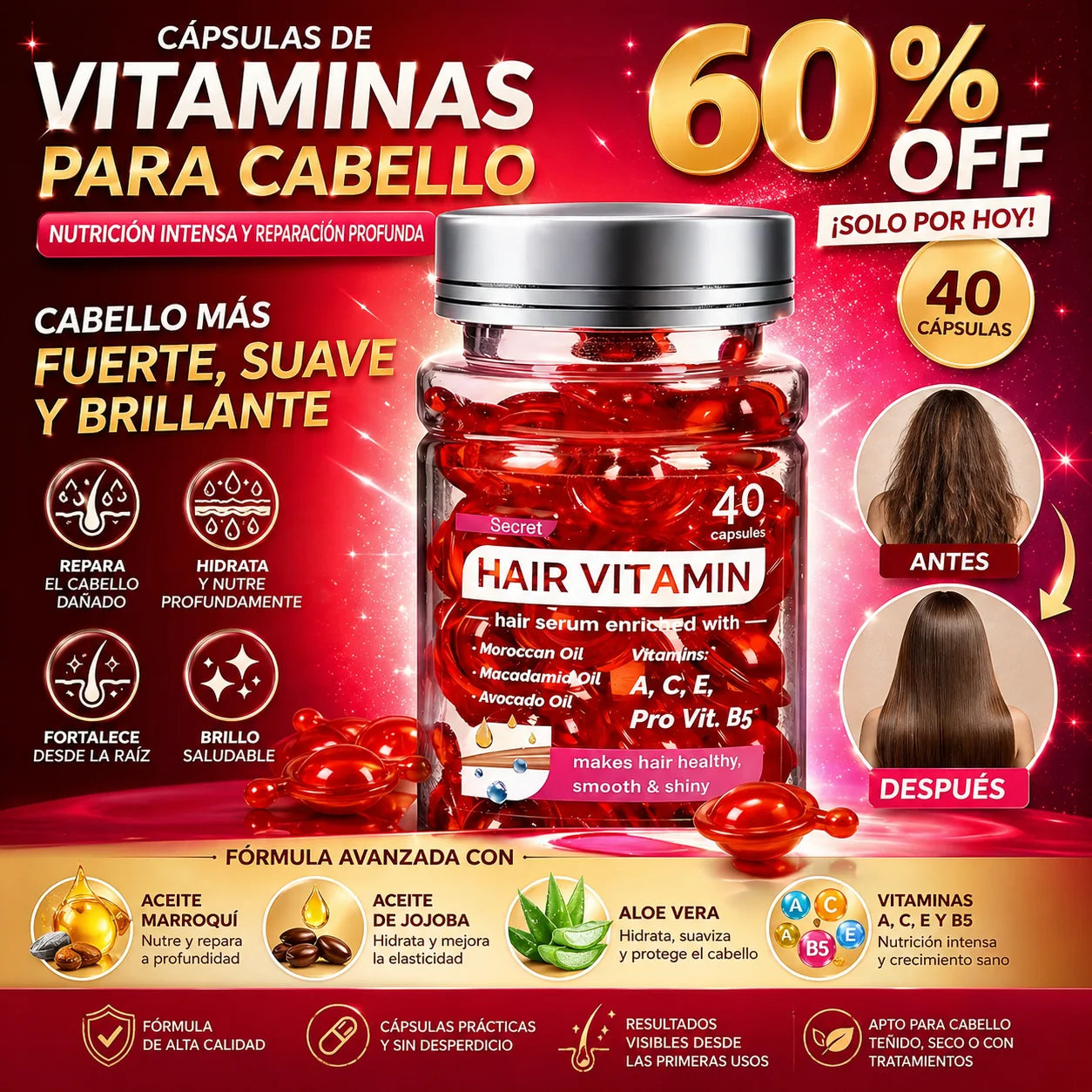 Vitaminas Capsulas Para Cabello