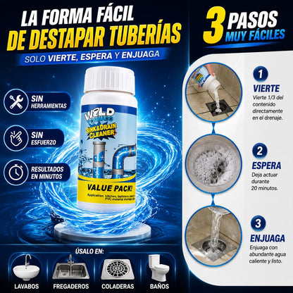 Wild Tornado | Destapa y elimina malos olores