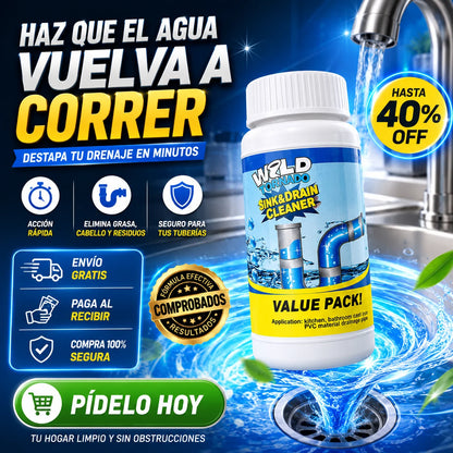 Wild Tornado | Destapa y elimina malos olores