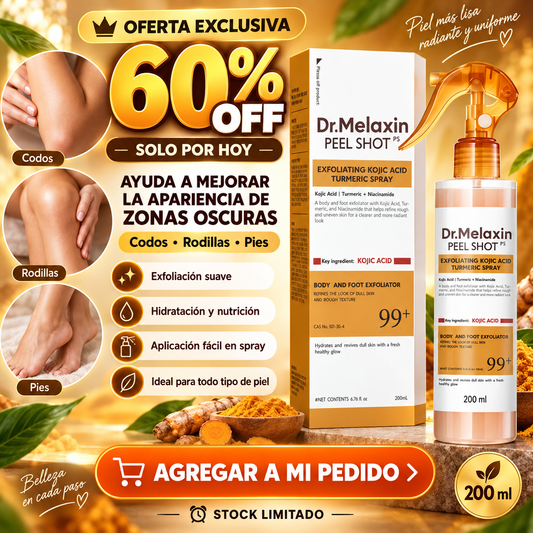 Spray Dr. Melaxin Exfoliante Curcuma