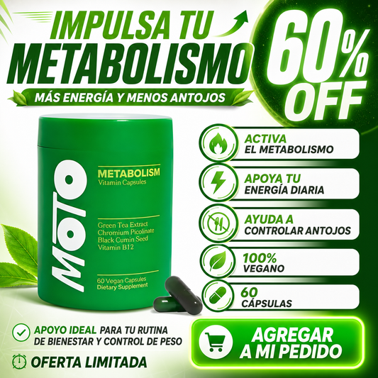 Suplemento Moto Metabolismo 60 Cap