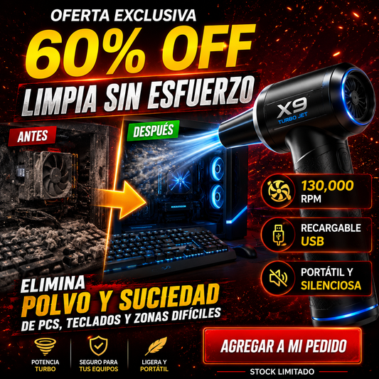 Sopladora X9 Recargable Inalambrica